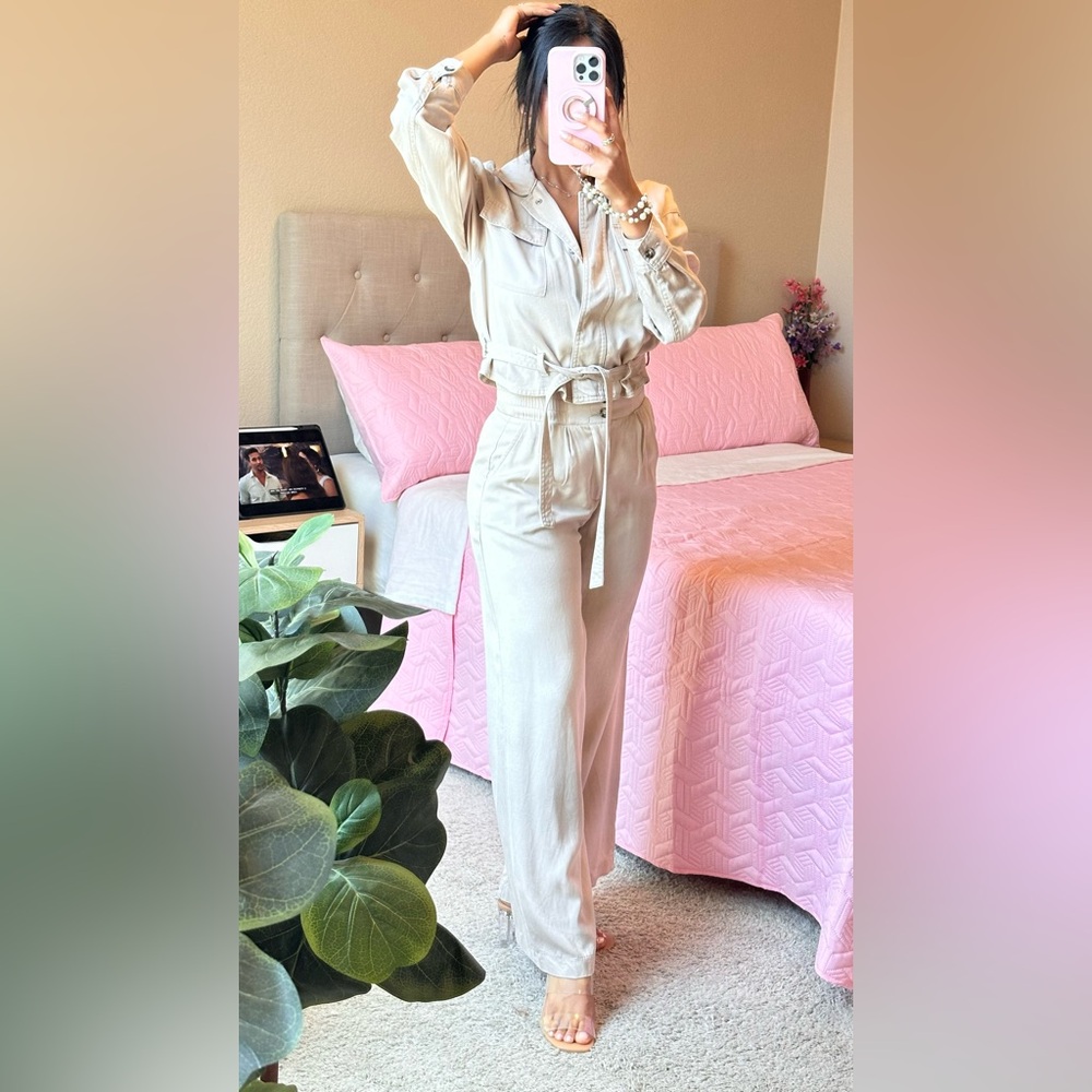 Bar Ill
Tie-Cropped Petite Utility Jacket and wide Leg Pants Set